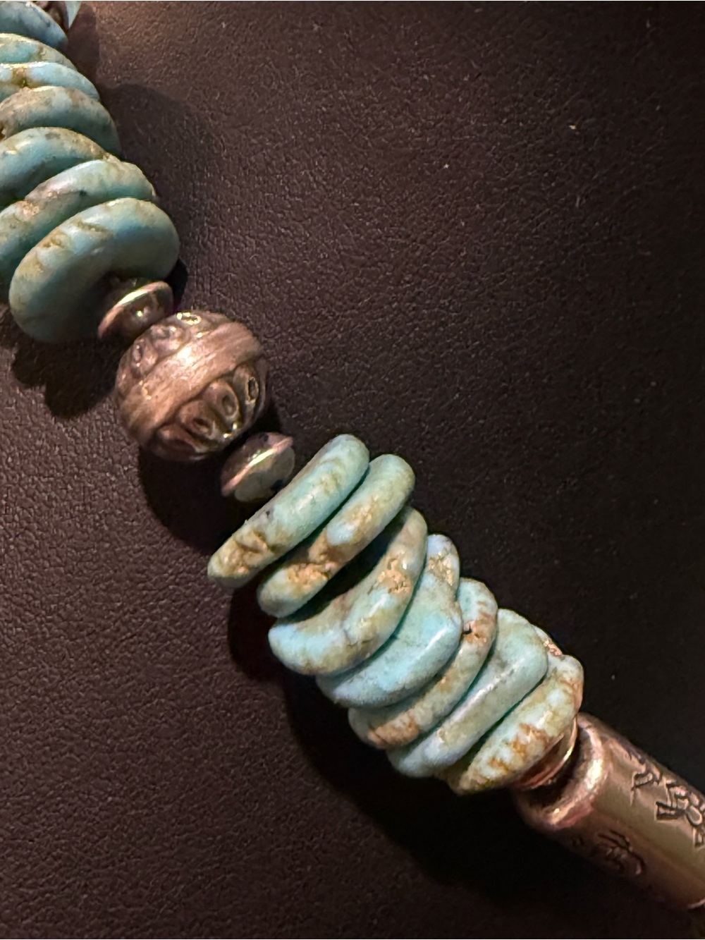 Sterling Silver Navajo Pearls Turquoise Squash Blossom Naja Pendant Necklace - Picture 7 of 10